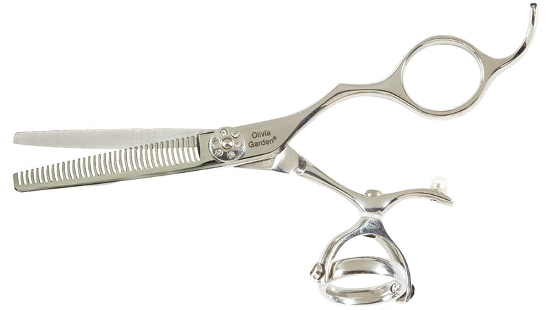 Филировочные ножницы Olivia Garden SwivelCut 635 для левши