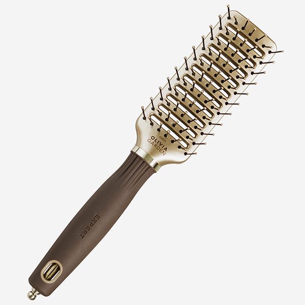 Щетка EXPERT STYLE VENT Nylon Bristles Gold&Brown Коричневая (08217)
