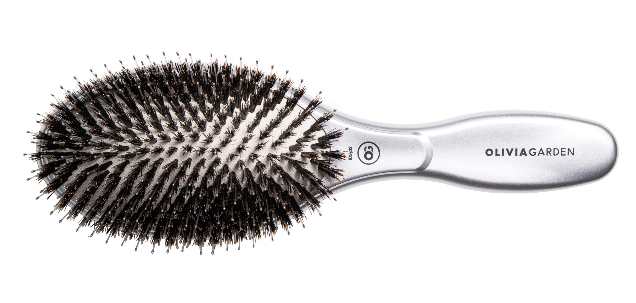 Щетка EXPERT CARE OVAL Boar&Nylon Bristles Silver щетина+нейлон Розовая