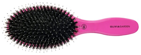 Щетка EXPERT CARE OVAL Boar&Nylon Bristles Silver щетина+нейлон Розовая