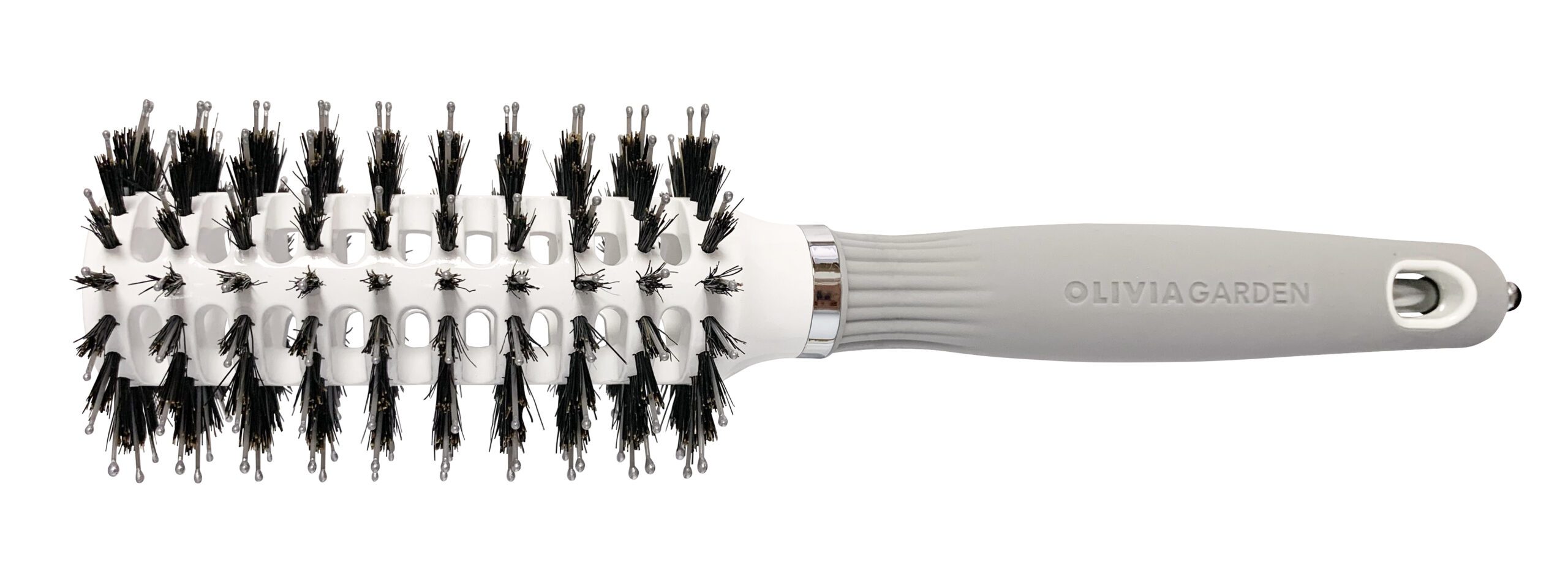 Брашинг щетина+нейлон EXPERT BLOWOUT VENT Boar&Nylon White&Grey 45 мм Серый