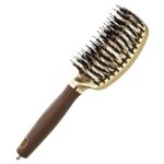 Щетка EXPERT CARE FLEX Boar Bristles Gold&Brown натур.щетина Коричневая (08224) 8