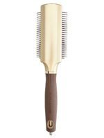 Щетка 9 рядов EXPERT STYLE CONTROL Nylon Bristles Gold&Brown Коричневая (08216) 2