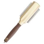 Щетка 9 рядов EXPERT STYLE CONTROL Nylon Bristles Gold&Brown Коричневая (08216) 6