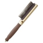 Щетка 9 рядов EXPERT STYLE CONTROL Nylon Bristles Gold&Brown Коричневая (08216) 7