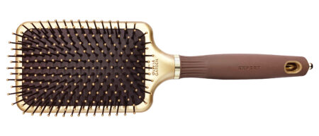 Щетка EXPERT STYLE VENT Nylon Bristles Gold&Brown Коричневая (08217)