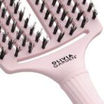 Щетка для волос Olivia Garden Fingerbrush Care Iconic Boar&Nylon Pastel Pink L 4