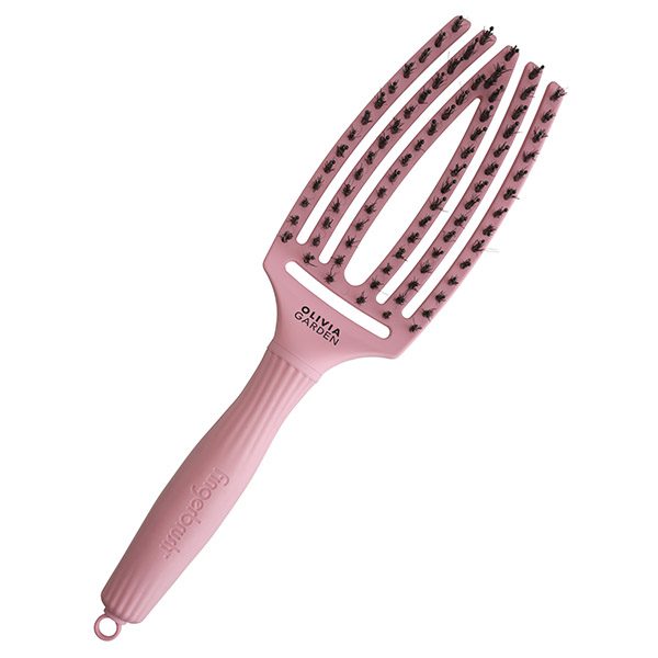 Щетка для укладки Fingerbrush Care Iconic Boar&Nylon Soft Pink ID1845