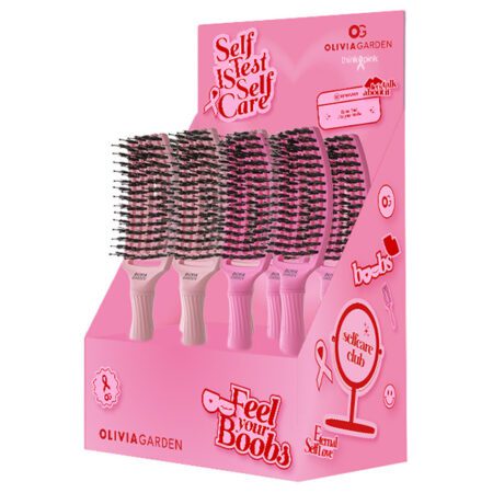 Щетка для укладки Fingerbrush Care Iconic Boar&Nylon Soft Pink ID1845