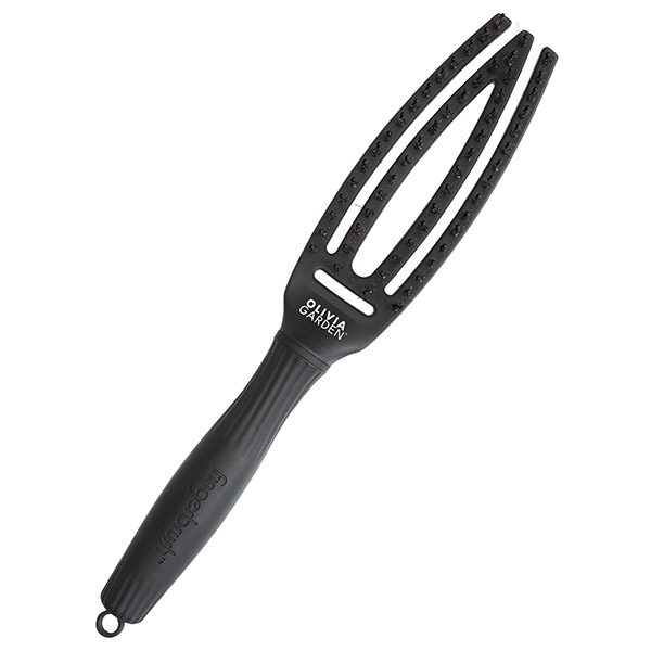 Щетка для волос Olivia Garden Fingerbrush, Care Iconic Boar&Nylon Full, Black, S ID1730
